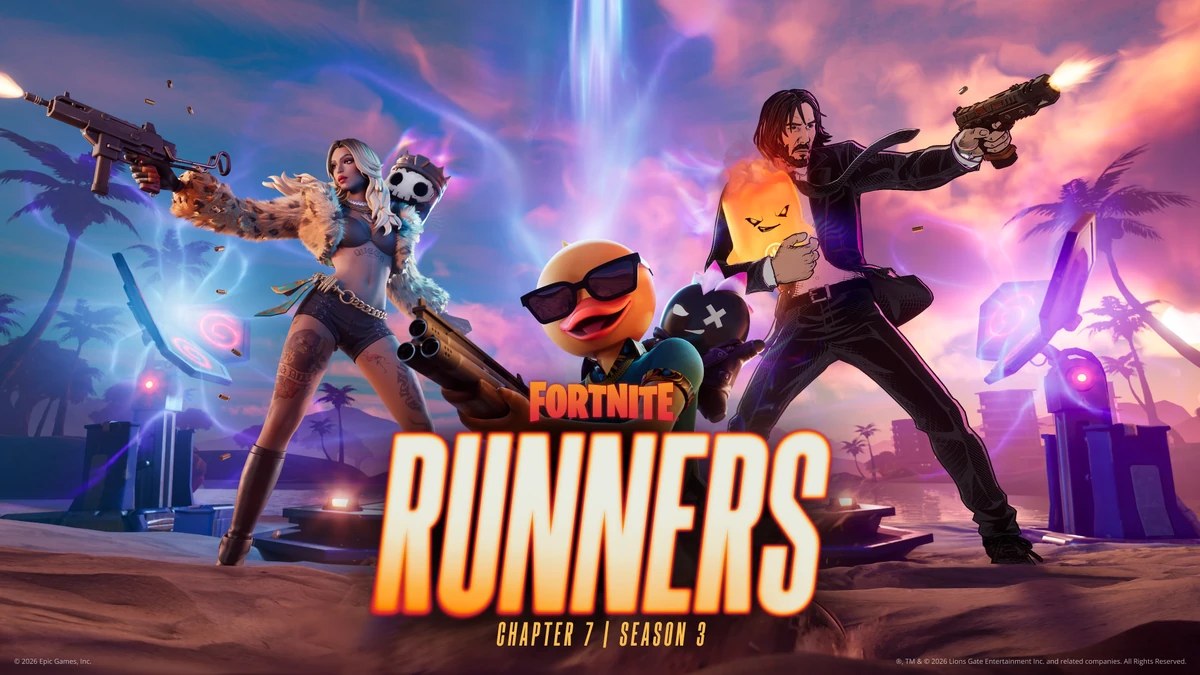 Key art de Fortnite Capítulo 7 Temporada 3 — Runners