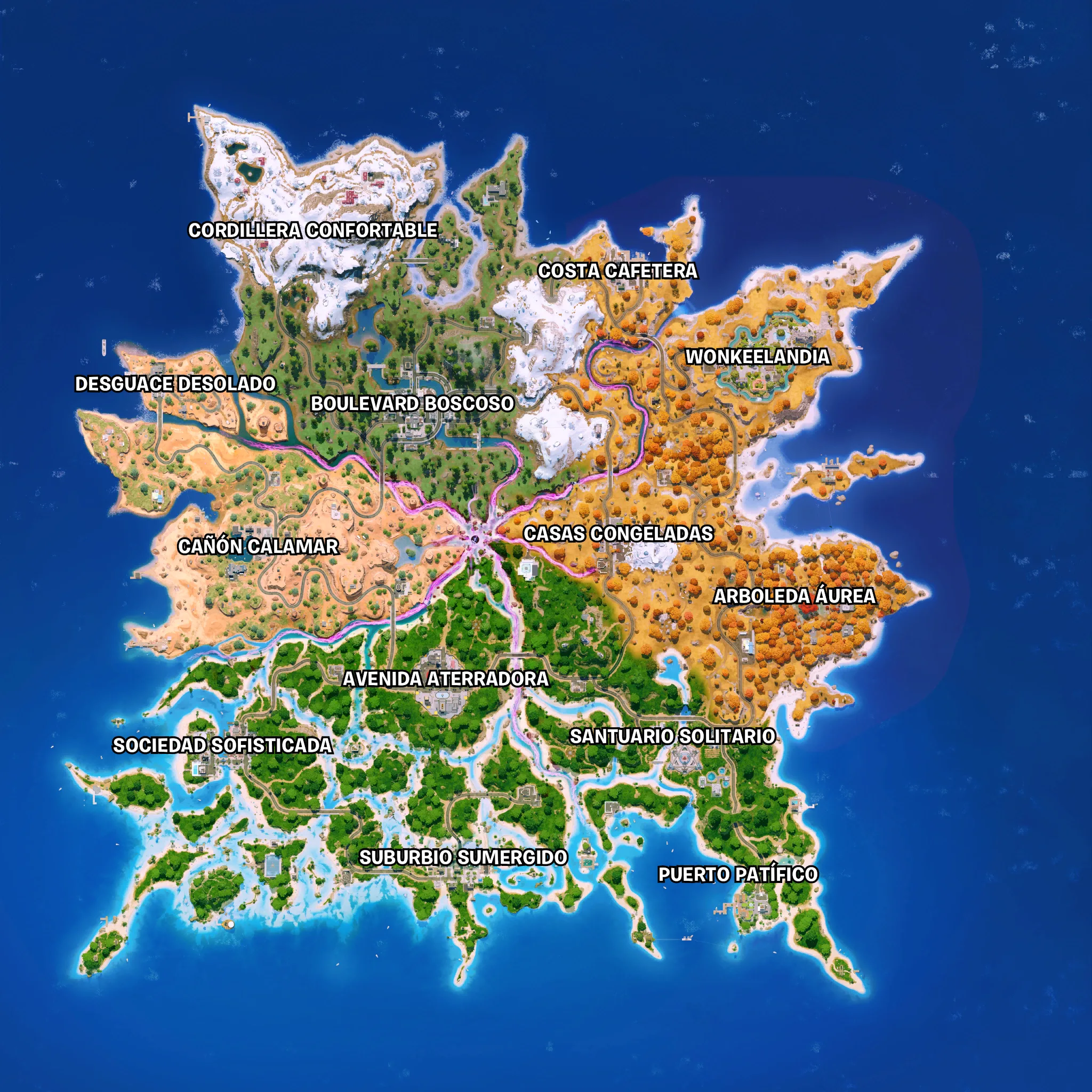 Mapa de Shattered Coast