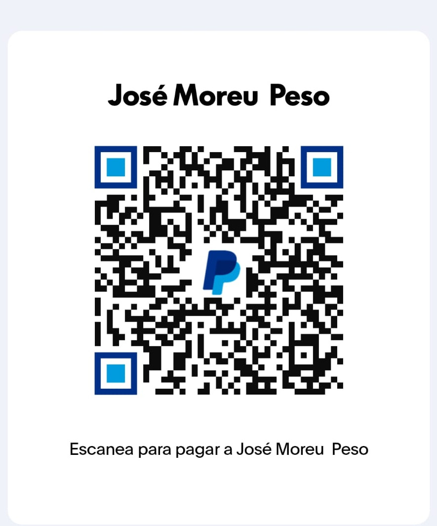 QR de donación PayPal - José Moreu Peso